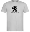 Чоловіча футболка Peugeot logo Сірий фото