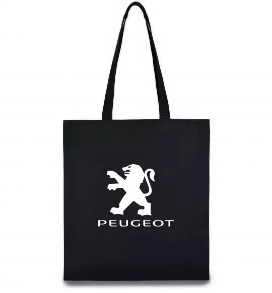Эко-сумка Peugeot logo Черный фото