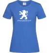 Жіноча футболка Peugeot logo Яскраво-синій фото