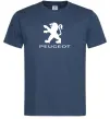 Чоловіча футболка Peugeot logo Темно-синій фото