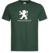 Чоловіча футболка Peugeot logo Темно-зелений фото