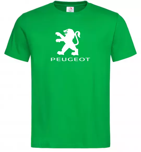 Чоловіча футболка Peugeot logo Зелений фото