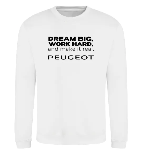 Свитшот Make peugeot real Белый фото