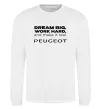 Свитшот Make peugeot real Белый фото
