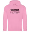 Чоловіча толстовка (худі) Make peugeot real Рожевий фото