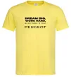 Мужская футболка Make peugeot real Лимонный Мужская футболка Make peugeot real Лимонный фото