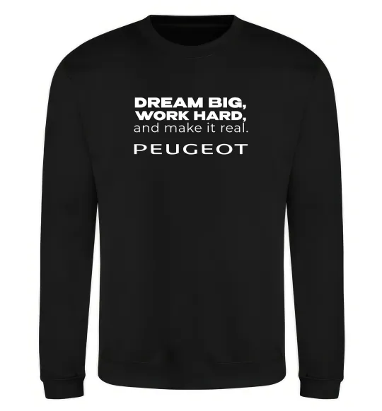 Свитшот Make peugeot real Черный фото