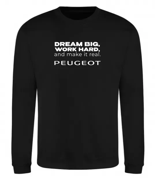 Світшот Make peugeot real Чорний фото