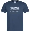 Мужская футболка Make peugeot real Темно-синий Мужская футболка Make peugeot real Темно-синий фото
