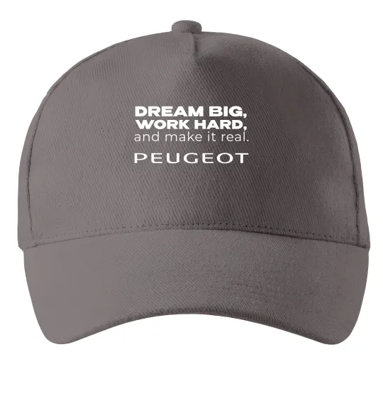 Кепка Make peugeot real Сірий фото