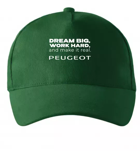 Кепка Make peugeot real Темно-зеленый фото
