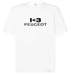 Футболка Оверсайз I <3 Peugeot Белый фото