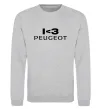 Свитшот I <3 Peugeot Серый меланж фото