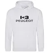 Мужская толстовка (худи) I <3 Peugeot Серый меланж фото