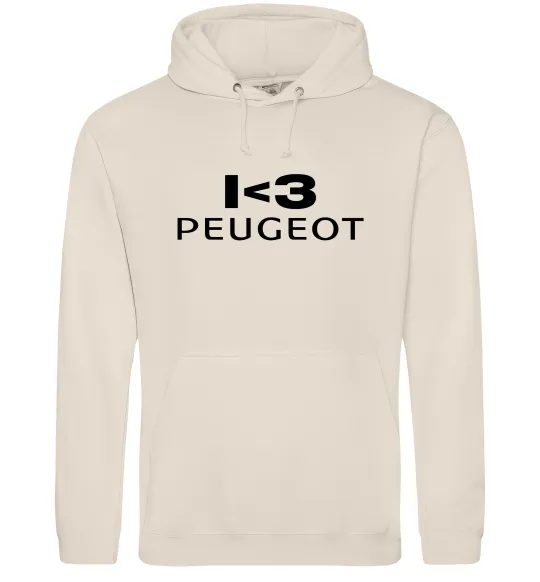 Мужская толстовка (худи) I <3 Peugeot Таш фото