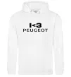 Жіноча толстовка (худі) I <3 Peugeot Білий фото