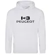 Жіноча толстовка (худі) I <3 Peugeot Сірий меланж фото