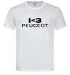 Чоловіча футболка I <3 Peugeot Білий фото
