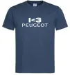 Чоловіча футболка I <3 Peugeot Темно-синій фото