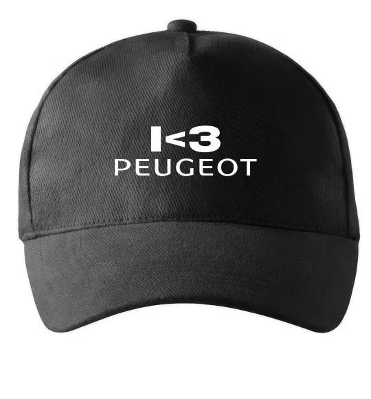 Кепка I <3 Peugeot Чорний фото