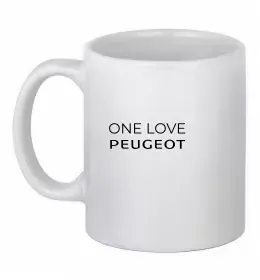 Чашка керамическая Peugeot Белый фото