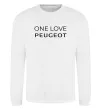 Світшот I Love Peugeot Білий фото