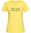 Женская футболка I Love Peugeot Лимонный фото