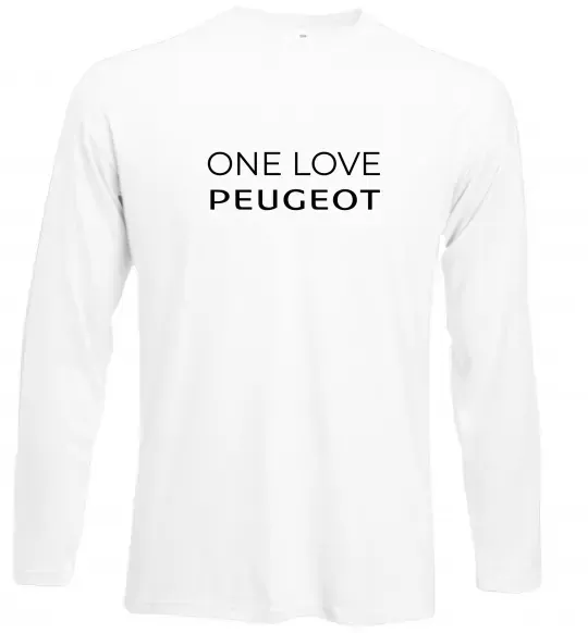 Лонгслив I Love Peugeot Белый фото