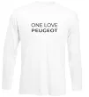 Лонгслив I Love Peugeot Белый фото