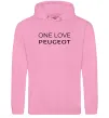 Мужская толстовка (худи) I Love Peugeot Розовый фото