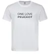 Чоловіча футболка I Love Peugeot Білий фото