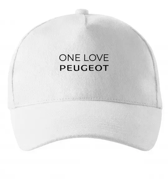 Кепка I Love Peugeot Білий фото