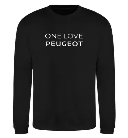 Свитшот I Love Peugeot Черный фото