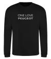 Свитшот I Love Peugeot Черный фото