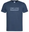 Чоловіча футболка I Love Peugeot Темно-синій фото