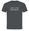 Чоловіча футболка I Love Peugeot Графіт фото