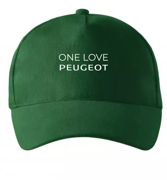 Кепка I Love Peugeot Темно-зелений фото