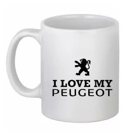 Чашка керамічна Peugeot Білий фото