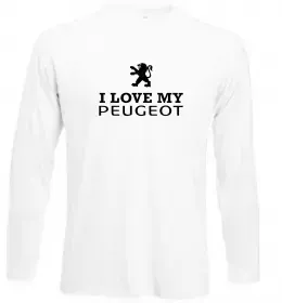 Лонгслив Peugeot logos Белый фото