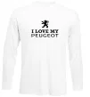 Лонгслив Love my Peugeot logo Белый Лонгслив Love my Peugeot logo Белый фото