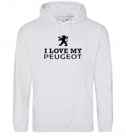 Женская толстовка (худи) Peugeot logo Белый фото