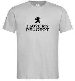 Мужская футболка Love my Peugeot logo