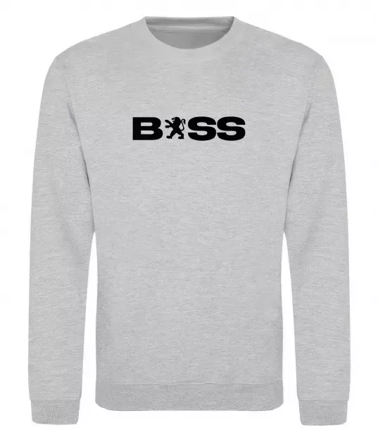 Свитшот Boss Peugeot Серый меланж фото