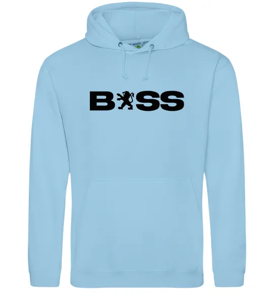 Чоловіча толстовка (худі) Boss Peugeot Блакитний фото