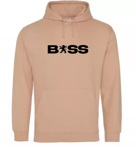 Женская толстовка (худи) Boss Peugeot Песочный фото