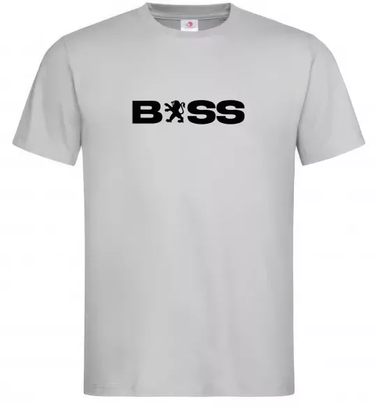 Мужская футболка Boss Peugeot Серый фото