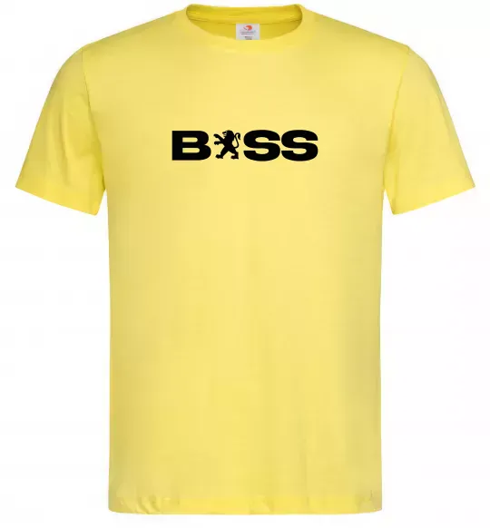 Мужская футболка Boss Peugeot Лимонный фото