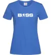 Жіноча футболка Boss Peugeot Яскраво-синій фото