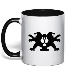 Чашка з кольоровою ручкою