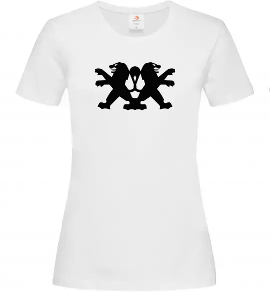 Женская футболка Peugeot logos Белый фото